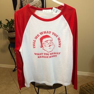 NWT Icing Christmas Long Sleeve Top